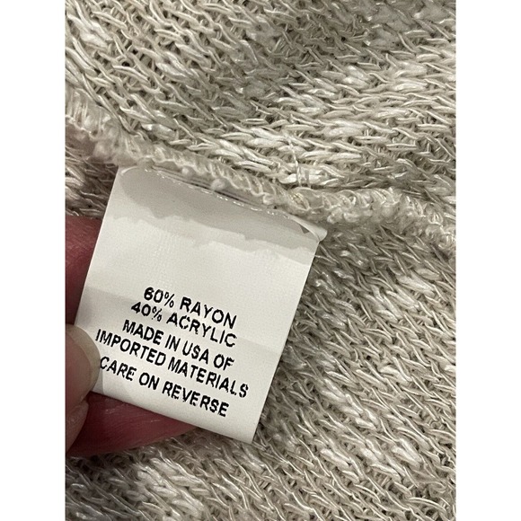 Soho NEW YORK & COMPANY Women Beige Cardigan M Bell Sleeve BOHO - Picture 6 of 6